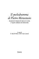 Cover image for Il melodramma di Pietro Metastasio