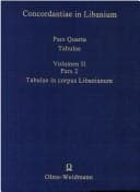 Cover image for Concordantiae in Libanium