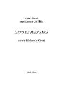 Cover image for Libro de buen amor
