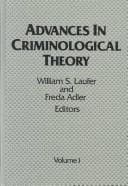 Cover image for Advances in Criminological Theory