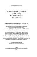 Cover image for Papiers Jean Guiraud (1866-1953) et sa famille