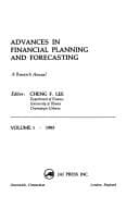 Cover image for Advances in financial planning and forecasting