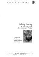 Cover image for Inflation targeting as a framework for monetary policy