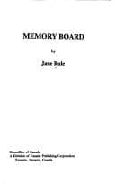 Cover image for Memory board