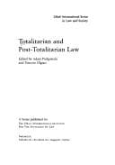 Cover image for Totalitarian and post-totalitarian law