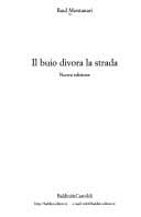 Cover image for buio divora la strada
