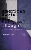 Cover image for American social and political thought