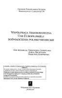 Cover image for Współpraca transgraniczna Unii Europejskiej