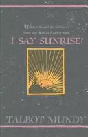 Cover image for I say sunrise