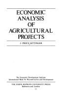 Cover image for Economic analysis of agricultural projects