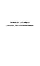 Cover image for Parlez-vous petit nègre ?
