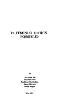 Cover image for Is feminist ethics possible?