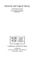 Cover image for Aristotle and logical theory