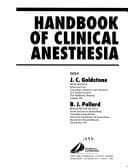 Cover image for Handbook of Clinical Anesthesia