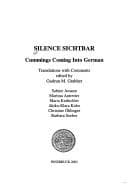 Cover image for Silence sichtbar