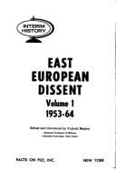 Cover image for East European dissent.