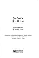 Cover image for De Gaulle et la Russie