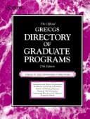 Cover image for The official GRE/CGS directory of graduate programs
