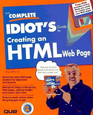 Cover image for complete idiot's guide to creating an HTML Web page