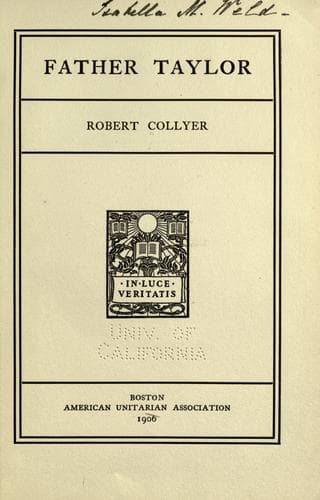 Cover image for Father Taylor