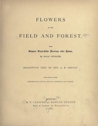 Flowers of the field and forest