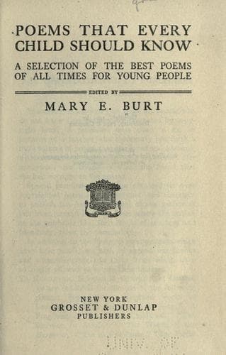 Poems That Every Child Should Know
