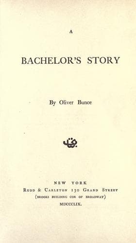 A bachelor's story
