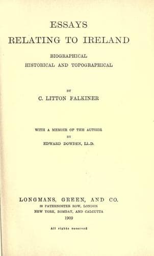 Essays relating to Ireland