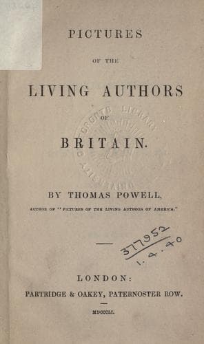 Pictures of the living authors of Britain
