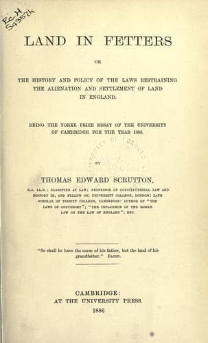 Land in fetters