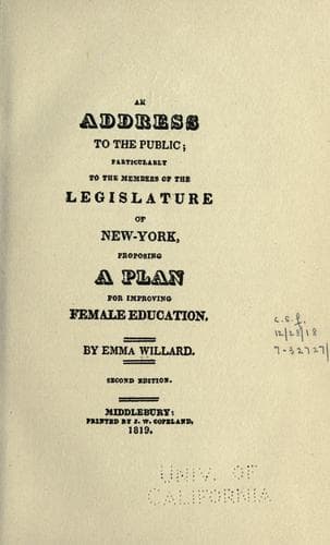 An address to the public