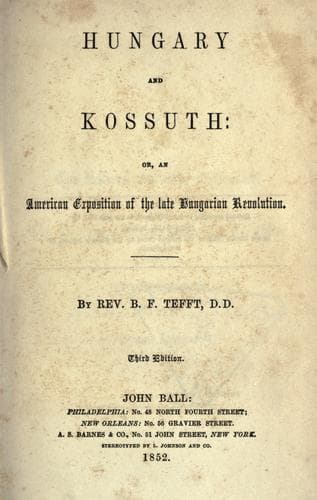 Hungary and Kossuth