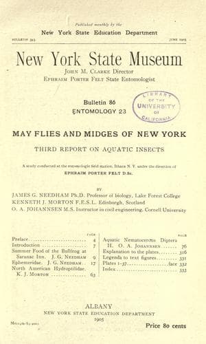 May flies and midges of New York