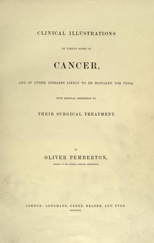 Clinical illustrations of various forms of cancer