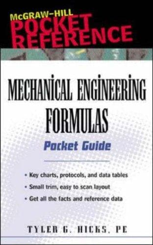 Cover image for Mechanical Engineering Formulas Pocket Guide (Mcgraw-Hill Pocket Reference)