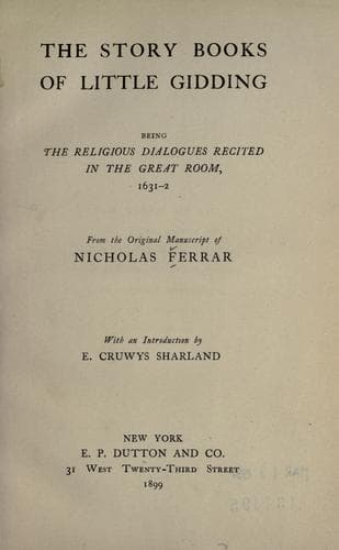 The story books of Little Gidding