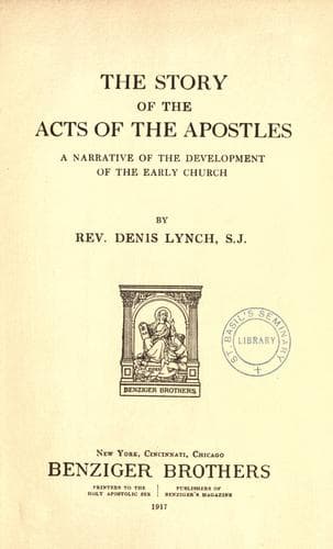 The story of the Acts of the apostles