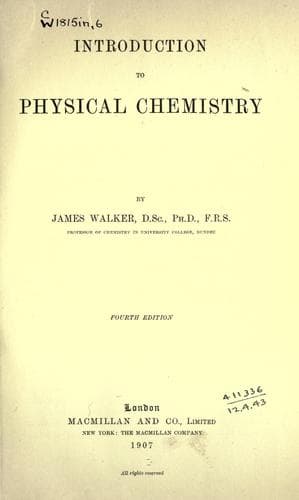 Introduction to physical chemistry