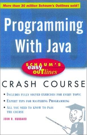 Cover image for Schaum's Outline of Programming with Java