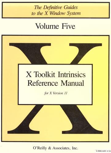 Cover image for X Toolkit Intrinsics Reference Manual