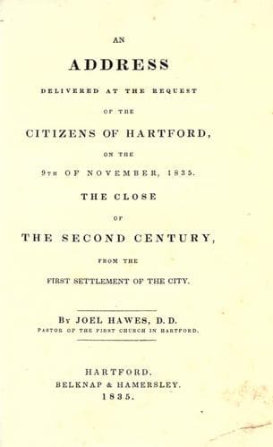 An address delivered at the request of the citizens of Hartford, on the 9th of November, 1835
