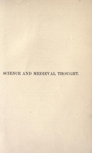Science and medieval thought