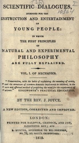 Scientific dialogues, intended for the instruction and entertainment of young people