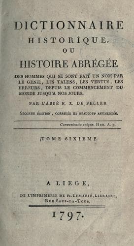 Dictionnaire historique
