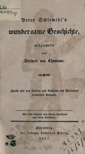 Peter Schlemihls wundersame Geschichte