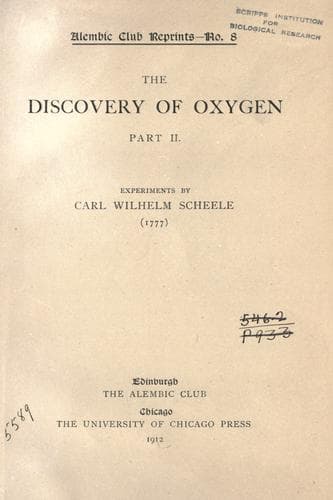 The discovery of oxygen