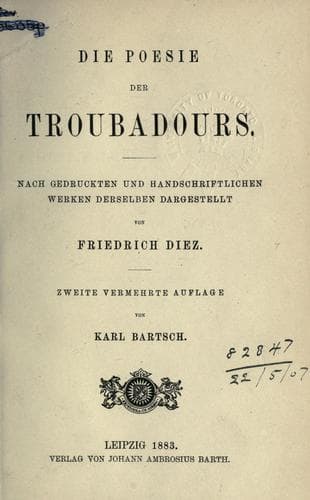 Die Poesie der Troubadours