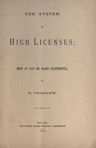 The system of high licenses