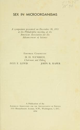 Sex in microorganisms