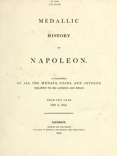 Medallic history of Napoleon